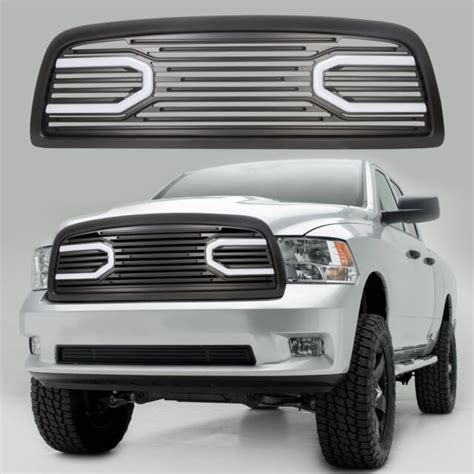 for 09-12 Dodge RAM 1500 Front Big Horn Black Packaged Grill Shell LED Light for sale online | eBay