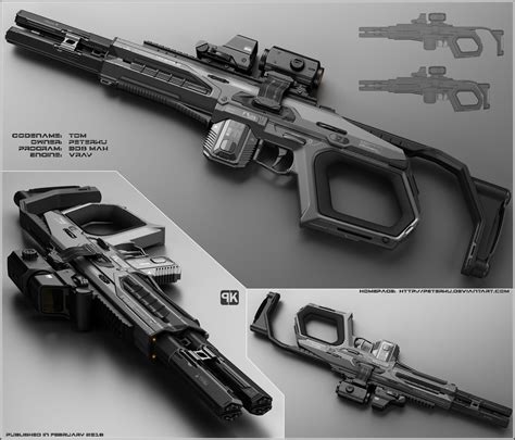 TOM - Concept of futuristic shotgun by peterku on DeviantArt
