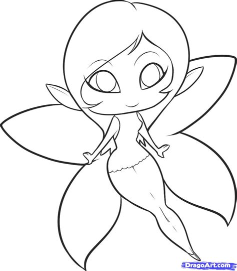 Simple Fairy Drawing at GetDrawings | Free download