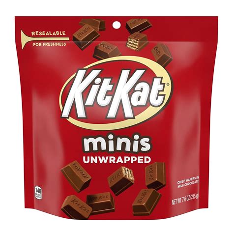 Buy KIT KAT Minis Unwrapped Milk Chocolate Wafer Candy Bar, 7.6 oz ...