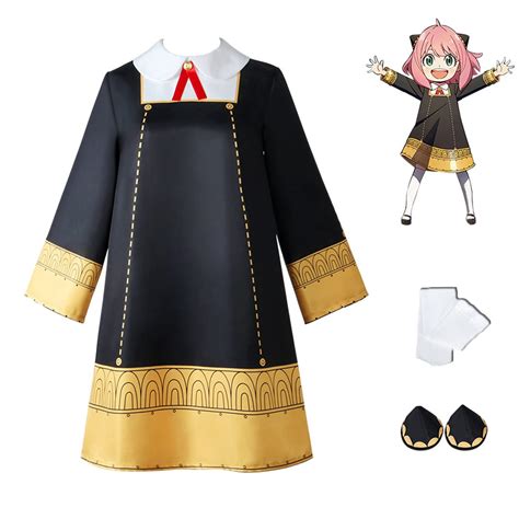 Buy Yor Forger Cosplay Costume Outfit Anya Forger Cosplay Dress Full Set x Family Cosplay ...