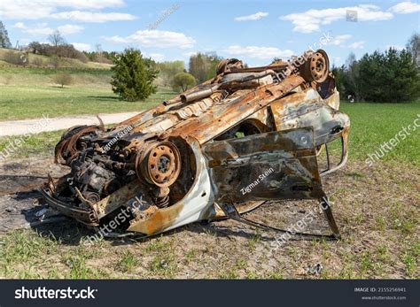 Car Burned Down After Accident Burned Stock Photo 2155256941 | Shutterstock