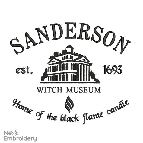 Sanderson Sisters Witch Museum Embroidery Design - NextEmbroidery