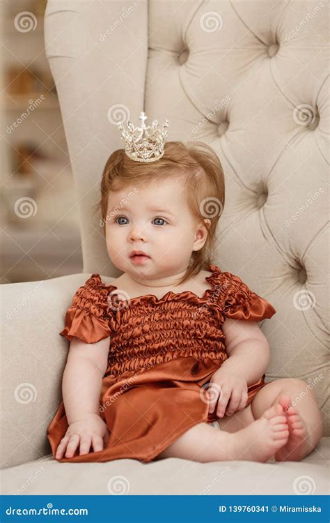 Cute Beautiful Little Baby Girl Stock Image - Image of cheerful, charming: 139760341