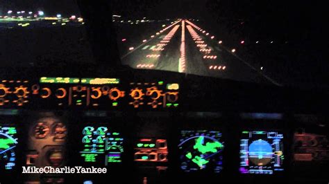 Airbus A320 Cockpit Night