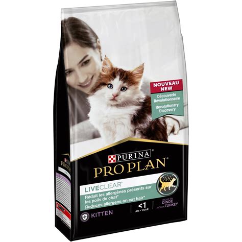 PURINA PRO PLAN LIVECLEAR cat-allergen reducing dry kitten food Turkey ...