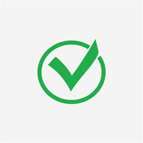 checklist, check mark, check box icon vector. green tick, yes, accept, agree symbol sign ...