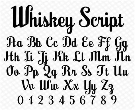 Cursive Font Whiskey Font Vintage Script Whiskey Cursive Font - Etsy Canada