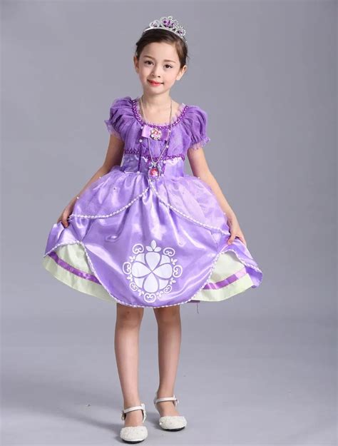 Kids Girls Sofia Princess Cosplay Dress Birtyday Party Princess Aurora Fancy Dresses Cinderella ...