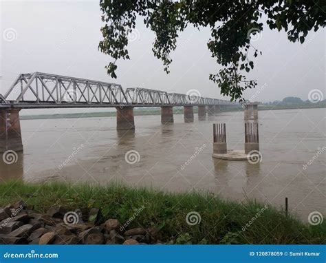 Bridge over kosi river stock image. Image of kosi, bridge - 120878059