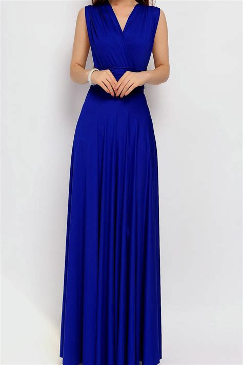 Royal blue maxi dress casual - phillysportstc.com