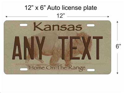 Kansas state replica License Plate personalized with your design custom ...