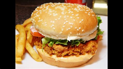 Spicy Zinger Burger - A very special recipe - YouTube