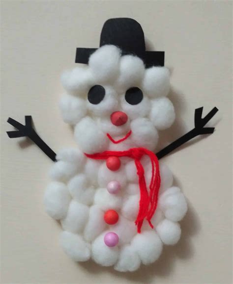 Super easy Christmas Snowman Craft for kids