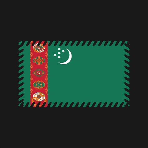 Turkmenistan Flag Vector. National Flag 9436275 Vector Art at Vecteezy