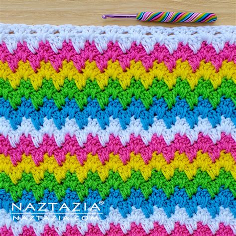 Crochet Mini Zigzag Stitch - Naztazia