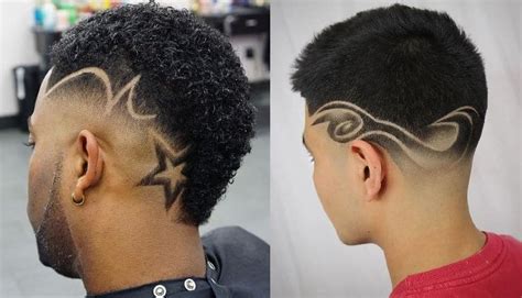 Taper Fade Haircut With Designs - Taper Fade Designs | Haircuts Design ...