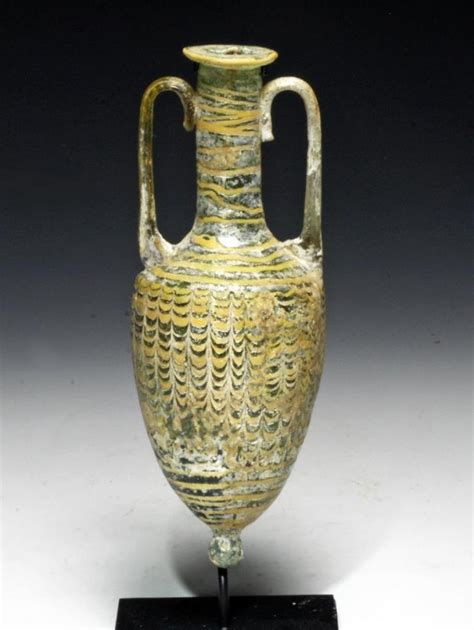 Phoenician Coreform Glass Amphoriskos - Jun 13, 2013 | Artemis Gallery in CO | Phoenician ...