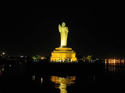 Statue of Buddha at Hussain Sagar Lake, Hyderabad - India Travel Forum | IndiaMike.com