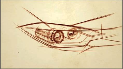 How to Draw Cars: Dynamic Car Sketching - Drawing Headlamps - YouTube