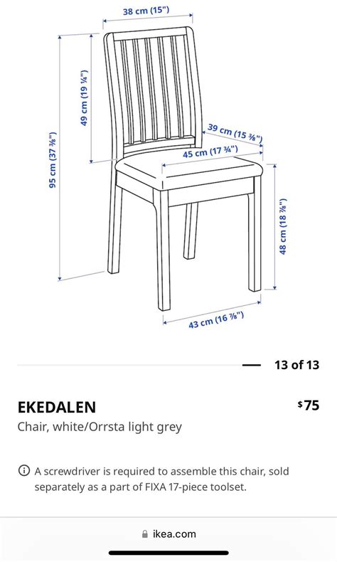 IKEA dining chair, Furniture & Home Living, Furniture, Chairs on Carousell