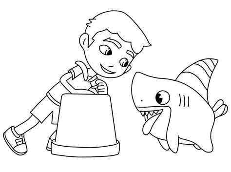 Sharkdog Printable Coloring Page - Free Printable Coloring Pages for Kids