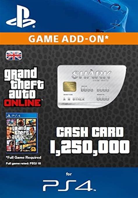 Grand Theft Auto Online (GTA V 5): Great White Shark Cash Card PS4 | PS4 | CDKeys