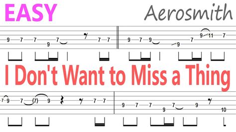 Aerosmith - I Don't Want to Miss a Thing Guitar Solo Tab+BackingTrack ...