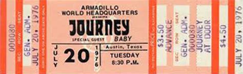 WHEEL IN THE SKY: Journey's Concert Ticket Evolution Through Time part 1, 1976-1978