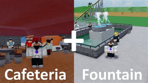 How To Build Fountain + Cafeteria - Theme Park Tycoon 2 EP3 - Roblox ...