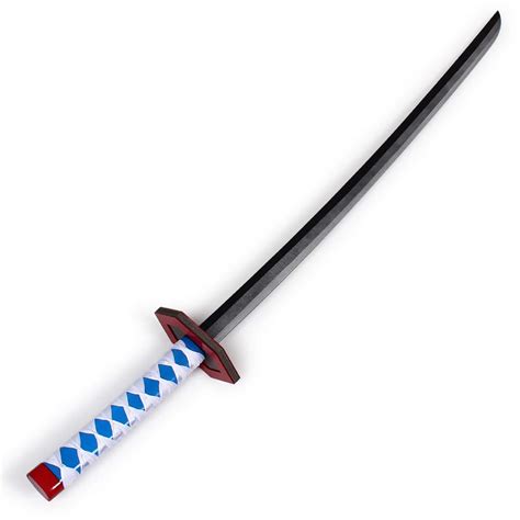 Buy Kimetsu no Yaiba Giyu Tomioka Sword & Sheath Cosplay Prop Halloween Carnival Cosplay Prop ...