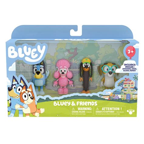 Bluey Series 3 & Series 4 Figure 4 Pack | Bluey | Prima Toys