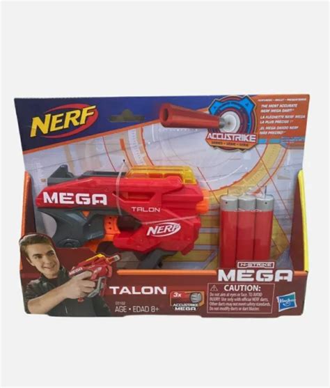 NERF MEGA TALON Blaster, Includes 3 Official Accustrike Mega Darts toy #2 $15.29 - PicClick