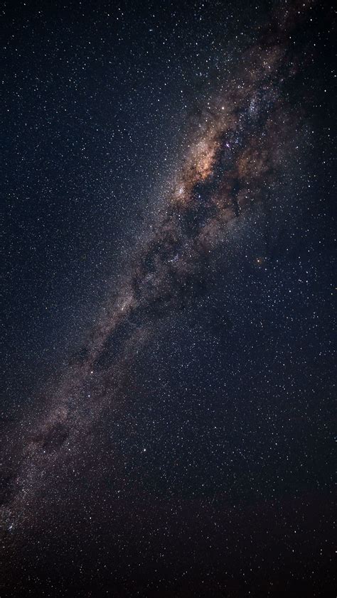 2160x3840 Wallpaper starry sky, milky way, astronomy, galaxy | กาแล็กซี ...