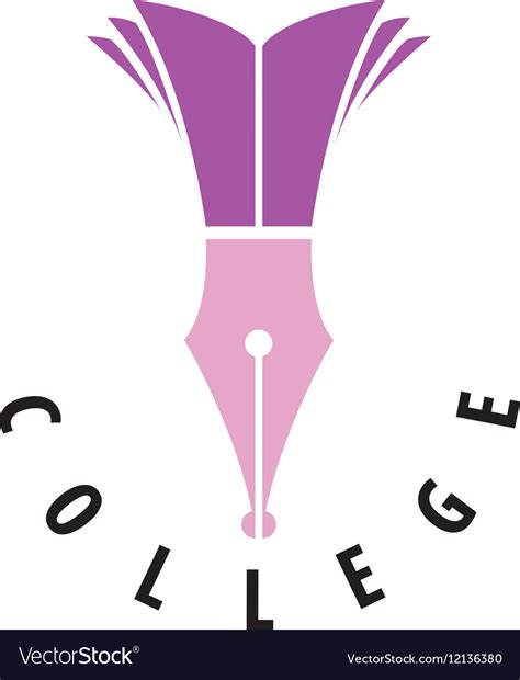 Logo college Royalty Free Vector Image - VectorStock