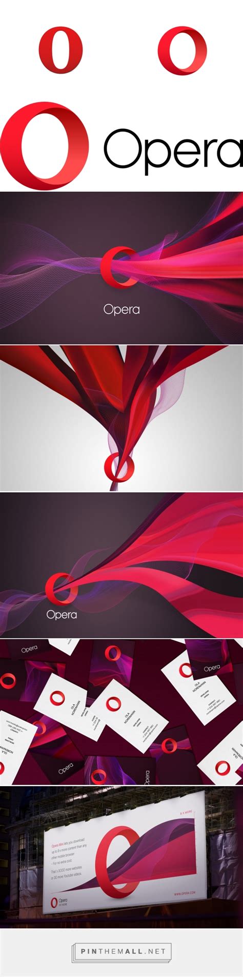 Brand New: New Logo for Opera done In-house with Anti and DixonBaxi... - a grouped images ...