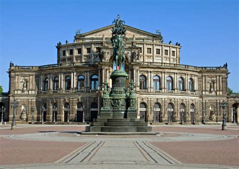 The Semperoper in Dresden stock photo. Image of historical - 20344294