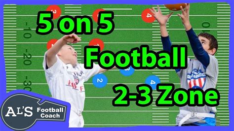 5 on 5 Flag Football 2-3 Zone Defense - YouTube