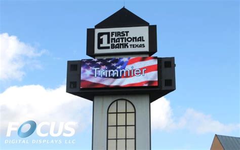 First National Bank of TX - Focus Digital Displays