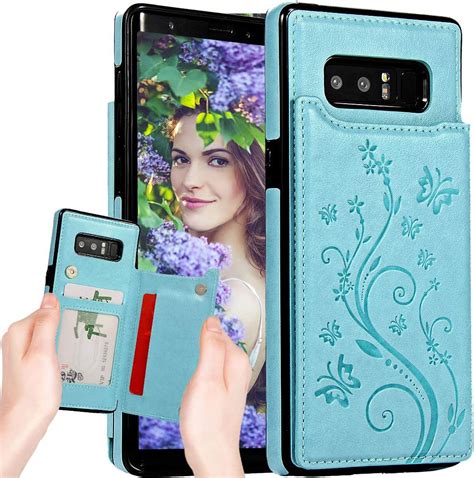 Amazon.com: Galaxy Note 8 Wallet Case for Women,Note 8 Case with Card Holder,Auker Vintage ...