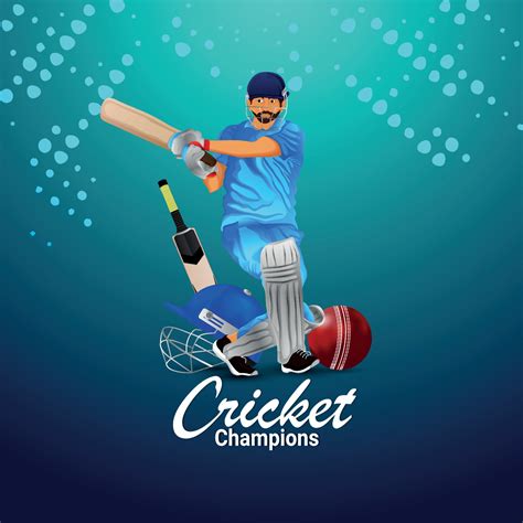 Cricket championship tournament background with creative illustration ...