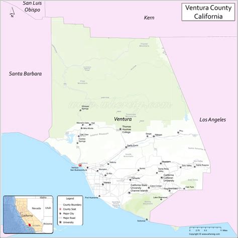 Map Of Ventura County California Where Is Located Cities | Hot Sex Picture