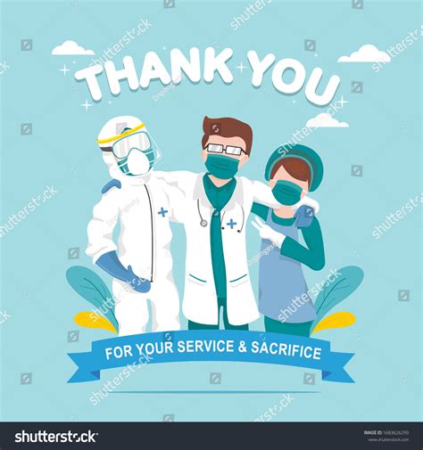 Appreciation Health Care Workers Doctors Nurses Stock Vector (Royalty Free) 1683626299 ...