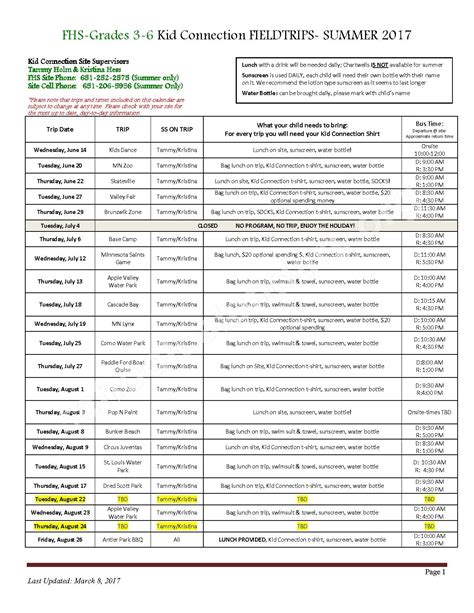 Farmington High School Calendars – Farmington, MN