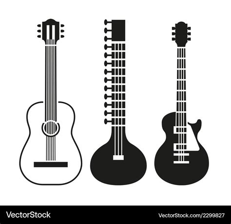 Guitar Royalty Free Vector Image - VectorStock