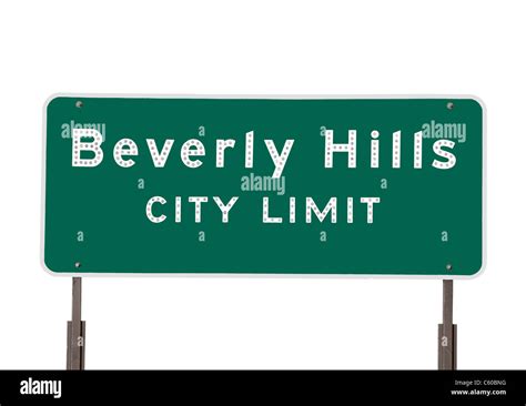 Beverly hills city limits sign Cut Out Stock Images & Pictures - Alamy