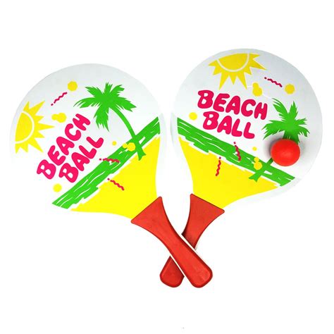 Colourful Beach Bat and Ball Set - Family Outdoor Games - Beach Game | Shop Today. Get it ...