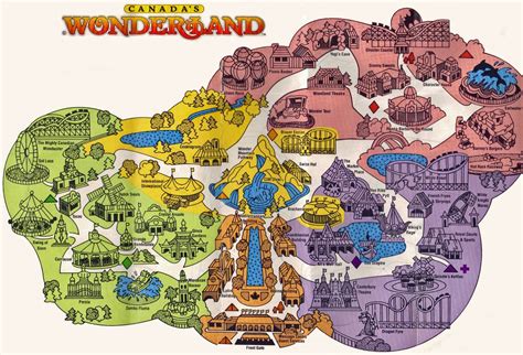 Canada's Wonderland Map / Paramount Canada's Wonderland Facts ...