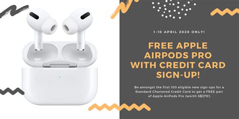 Get Free Apple AirPods Pro (Worth S$379!) with New Standard Chartered ...