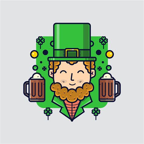 St.Patricks day clipart Leprechaun 275273 Vector Art at Vecteezy